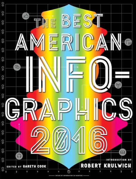 Book cover: The Best American Infographics 2016 - annual collection of outstanding data graphics