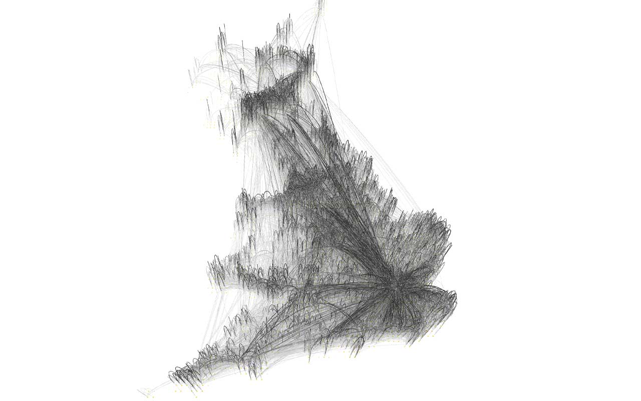 Redrawing the Map - UK Data Visualization Geographic Networks