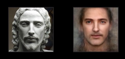 GAN-generated portrait with artistic interpretation of human face