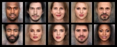 GAN-generated portrait blending celebrity features with user's face