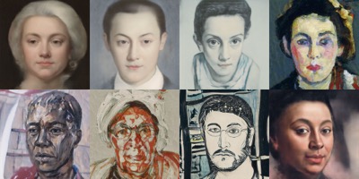 AI Portraits promotional poster artwork