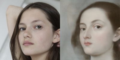 AI Portrait Transformation - before and after comparison