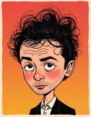 AI-generated caricature portrait in the style of renowned illustrators