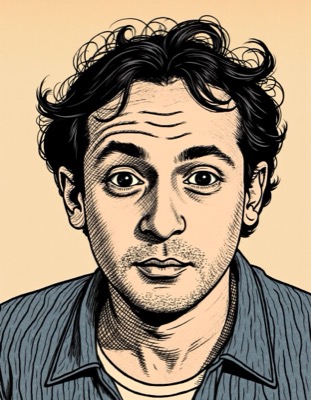 AI-generated caricature portrait in the style of renowned illustrators