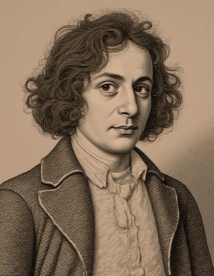 AI-generated caricature portrait in the style of renowned illustrators