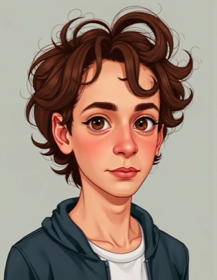 AI-generated caricature portrait in the style of renowned illustrators