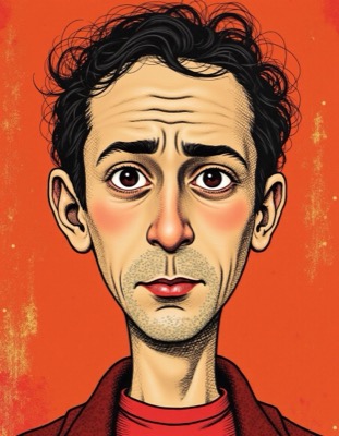 AI-generated caricature portrait in the style of renowned illustrators