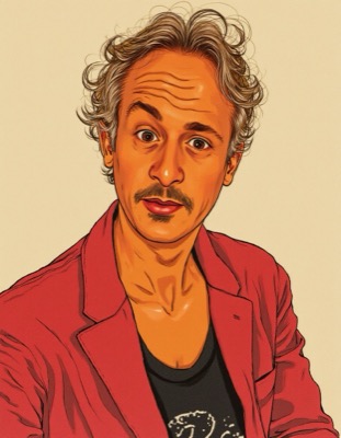 AI-generated caricature portrait in the style of renowned illustrators
