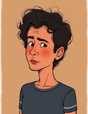 AI-generated caricature portrait in the style of renowned illustrators