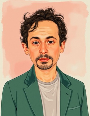 AI-generated caricature portrait in the style of renowned illustrators