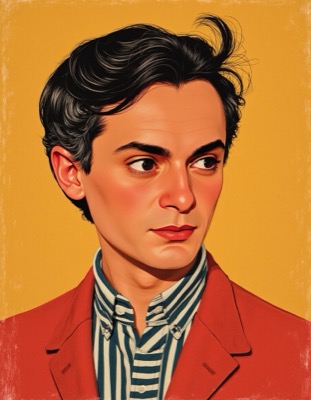 AI-generated caricature portrait in the style of renowned illustrators