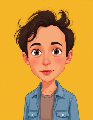 AI-generated caricature portrait in the style of renowned illustrators