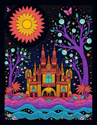 AI Artwork 4 - Kirigami Style