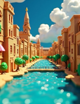 AI Artwork 8 - Play-Doh Style