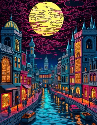 AI Artwork 13 - Stacked Papercut Style