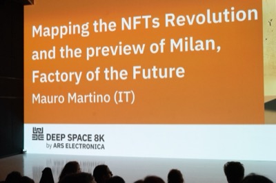 Understanding the Invisible installation at Ars Electronica 2023 - large-scale data art projection