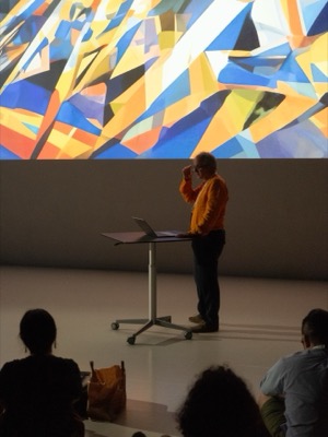 Understanding the Invisible installation at Ars Electronica 2023 - large-scale data art projection