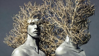 Still frame from Understanding the Invisible data film showing NFT market visualization