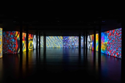 Understanding the Invisible exhibition at MEET Milan - visitors experiencing immersive NFT data visualization