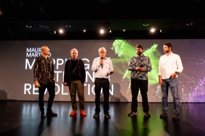 Understanding the Invisible exhibition at MEET Milan - visitors experiencing immersive NFT data visualization