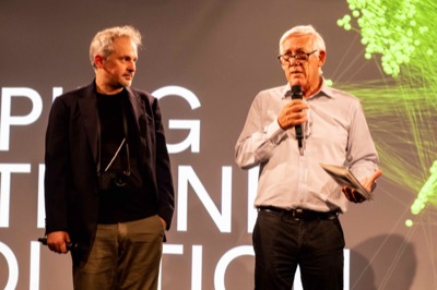 Understanding the Invisible exhibition at MEET Milan - visitors experiencing immersive NFT data visualization