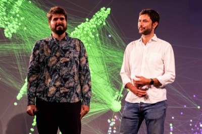 Understanding the Invisible exhibition at MEET Milan - visitors experiencing immersive NFT data visualization